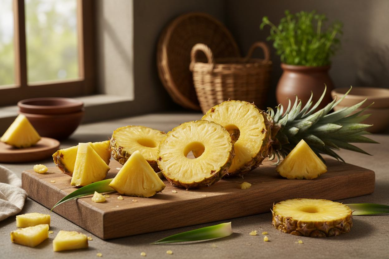 cut pineapple