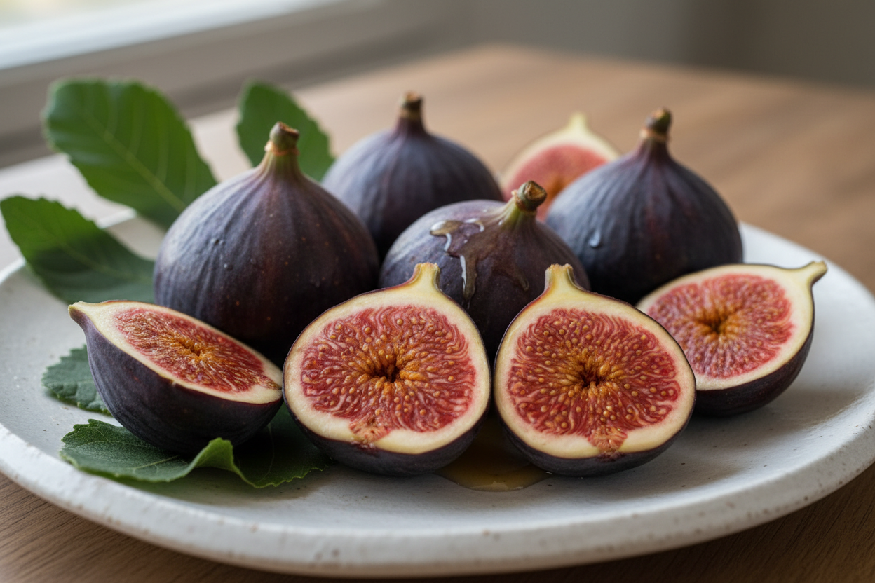 fresh cut figs