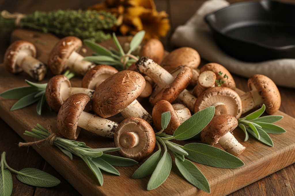 Mushrooms and Sage